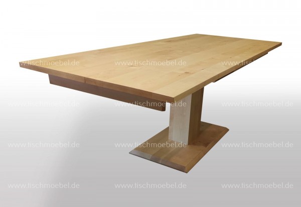 Breite 90cm - konfigurierbar - Massivholz Tisch ausziehbar Birke - Länge wählbar