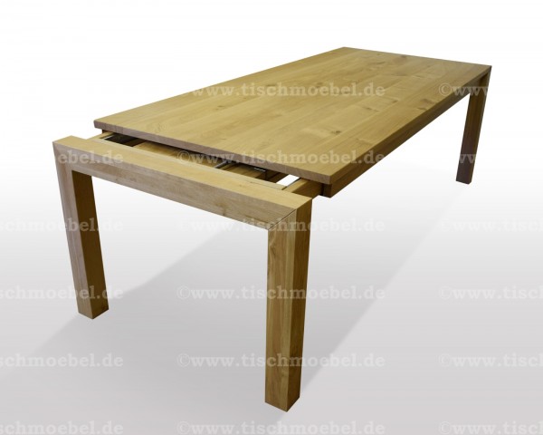 ausziehbar Esstisch nach maß Wildeiche cube min