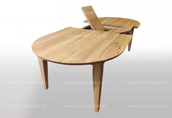 Esstisch oval Kernbuche 200x100cm ausziehbar massiv