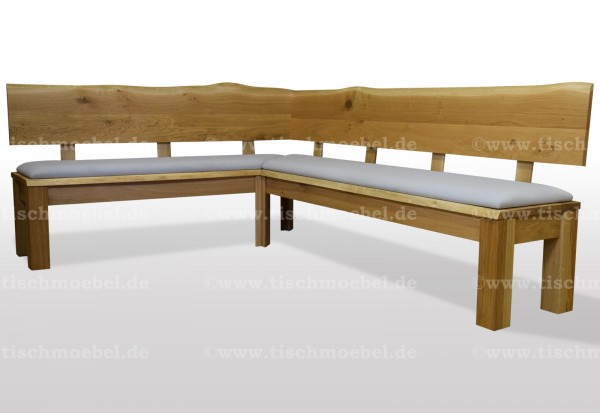 eckbank 160 x 270 ausziehbar wildeiche massiv