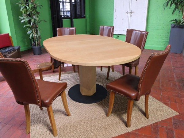 Massivholztisch rund buche ausziehbar um 50cm - 150cm Durschmesser