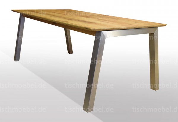 tisch wildeiche massiv ausziehbar 160 x 90 cm