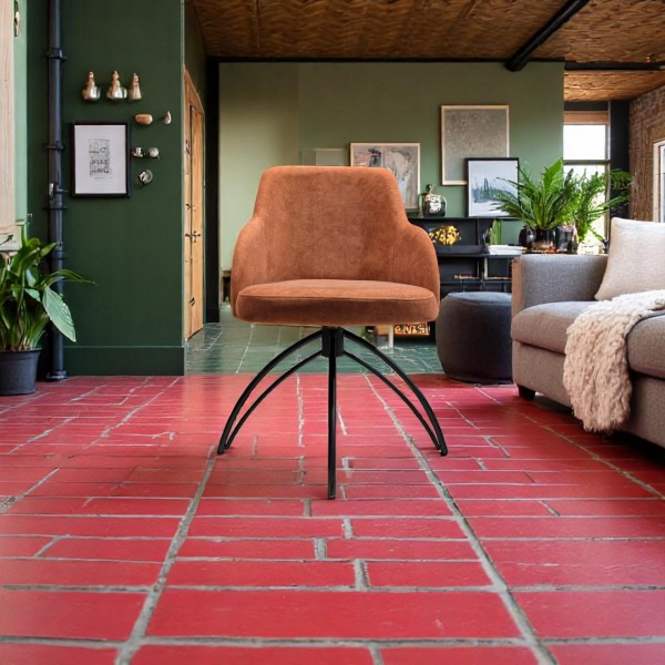 Moderner Leder Drehstuhl - Linea Alana II