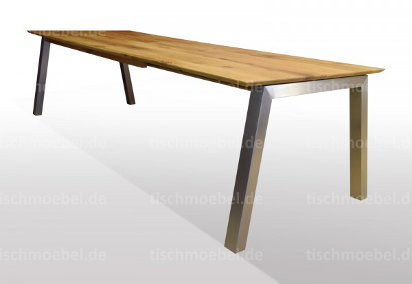 Tisch nach Maß Wildeiche massiv ausziehbar