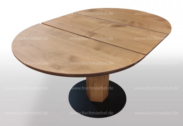 runder Massivholz Tisch Kirsche amerikanisch ausziehbar Durchmesser 110cm