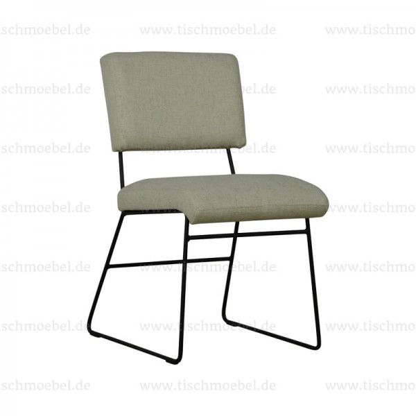 Stuhl Nevada - industrial Look - Loft Style - Frontansicht - Schwarzstahl