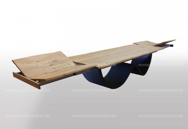 Esstisch Wave Tischgestell ausziehbar Eiche 220x90cm