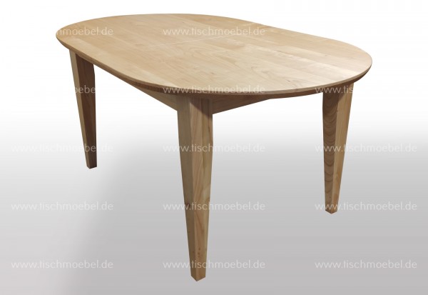 Küchentisch oval 180 x 90 cm Kirschbaum europäisch 