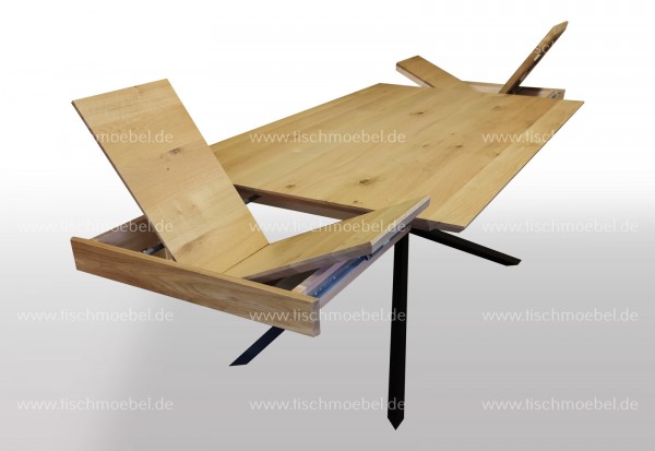 Esszimmertisch 180 x 80 Wildeiche ausziehbar