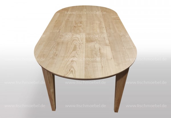 Esszimmertisch oval 210 x 100cm ausziehbar Kirsche europäisch
