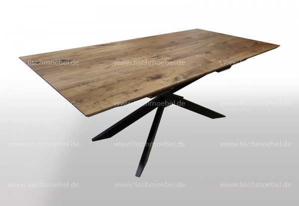 Esstisch Nussbaum amerikanisch massiv auf Spider Gestell - ausziehbar