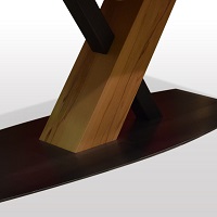 X-untergestell-auf-Schwarzstahl