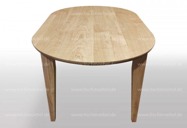 Massivholz Esstisch 220x100 cm oval Kirschbaum europäisch 