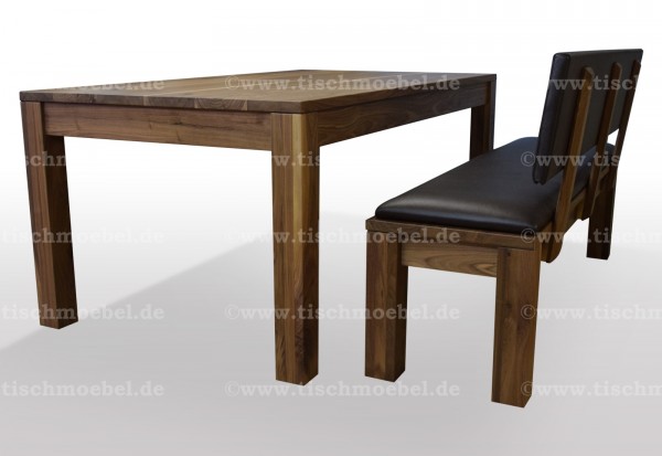 Tische und sitzbaenke aus nussbaum vom hersteller