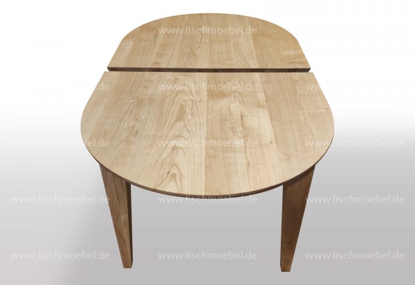 Küchentisch oval 210 x 100 ausziehbar Kirsche europäisch 