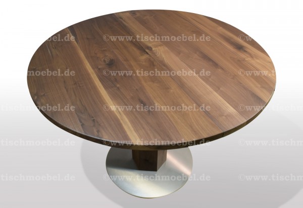 runde Esstische Nussbaum
