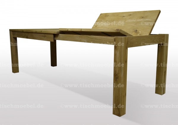 ausziehtisch wildeiche massiv