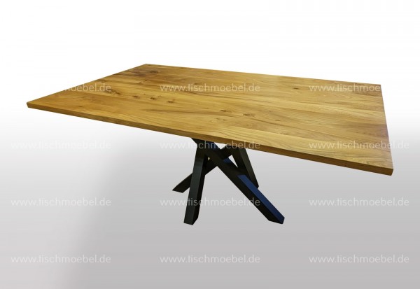 Kleiner Tisch 400 x 110 cm Rüster - Ulme auf Mikado Tischgestell
