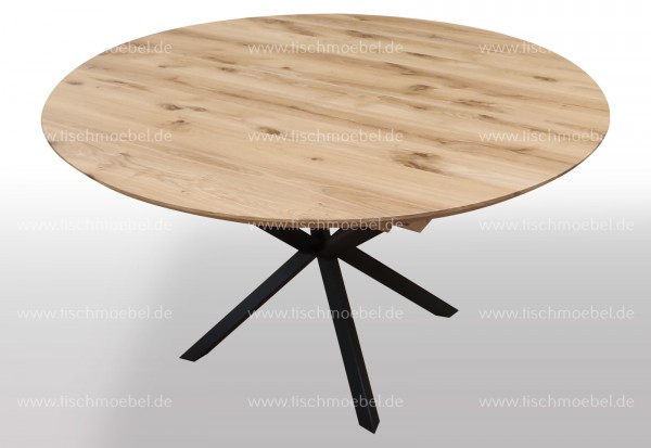 runder Tisch auf Spider II Tischgestell 100cm