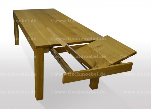 Tisch nach maß aus Eiche ausziehbar 200 x 100 cm min