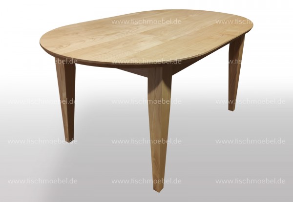 Tisch nach Maß oval 210 x 100 ausziehbar Kirsche europäisch