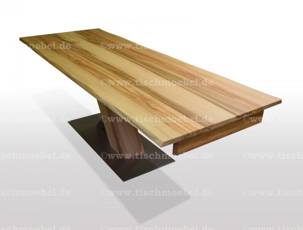 Esstisch mit baumkante red gum ausziehbar min