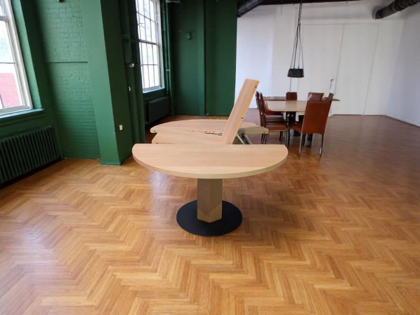 runder Holztisch buche ausziehbar um 50cm - 140cm Durschmesser
