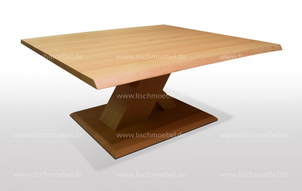 couchtisch Buche mit Baumkante 80x50cm