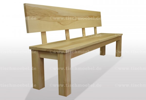 holzbank kernbuche massiv beine eingerueckt 200