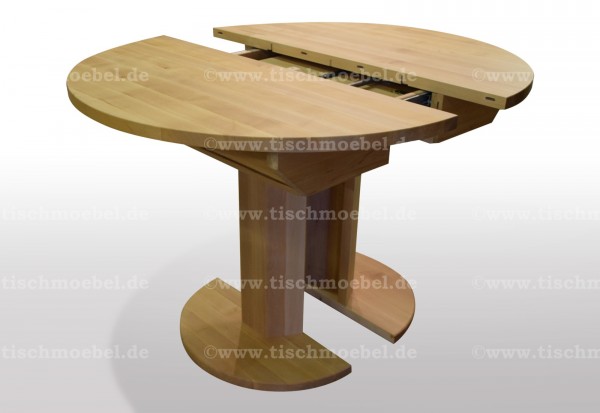 Esstisch rund ausziehbar erle massiv
