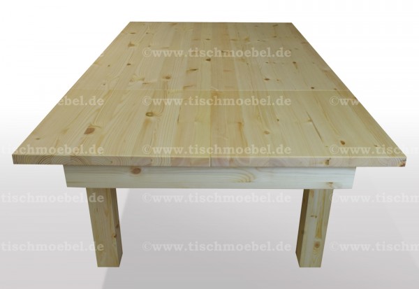 ausziehtisch kiefer massiv ausziehbar