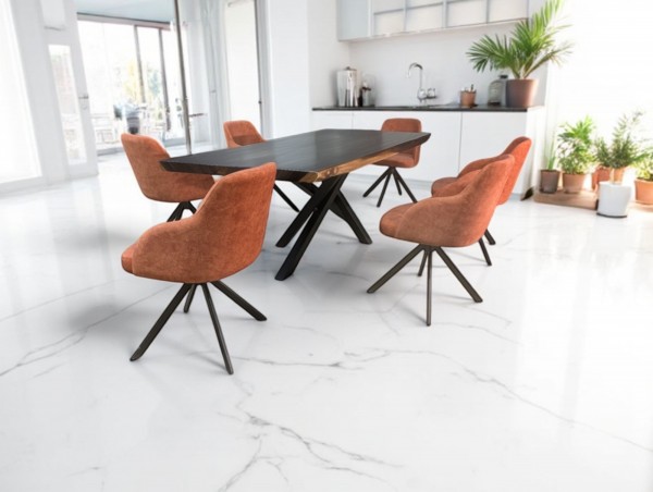 Moderner Leder Drehstuhl - Linea Alana II