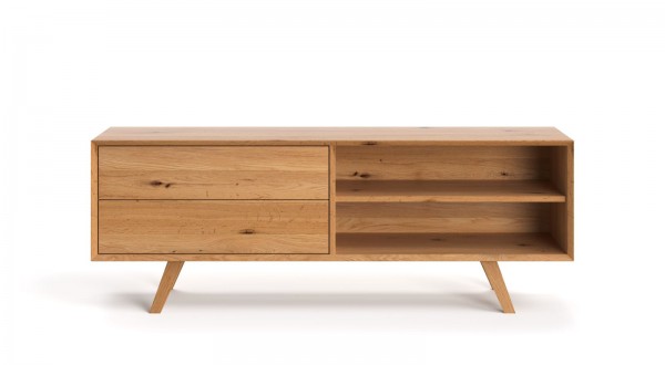 Lowboard Buche 180 x 50 x 65 cm - Frontansicht