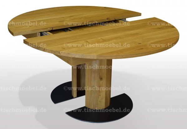esstisch rund ausziehbar wildeiche massiv 120