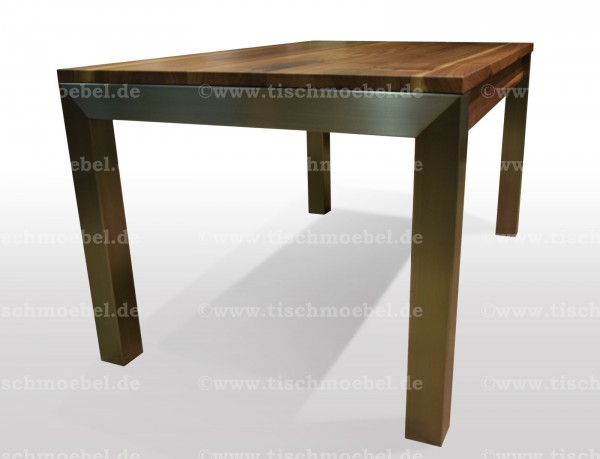 ausziehbarer esstisch nussbaum massiv