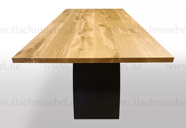 Esstisch Eiche 240x100cm auf Wellen Tischgestell