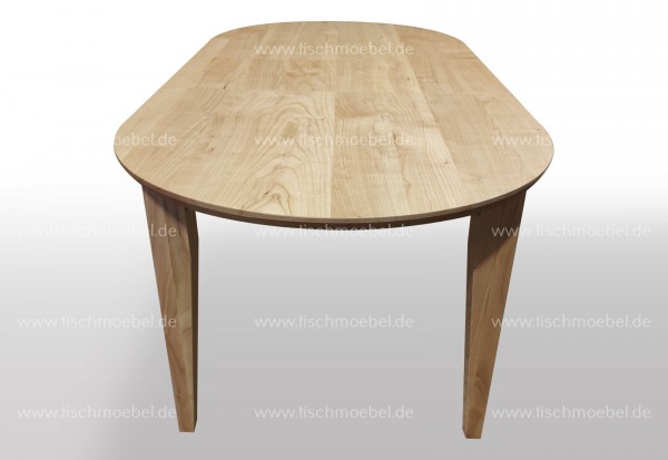 ovaler Esszimmertisch 170 x 90 ausziehbar Kirsche europäisch 