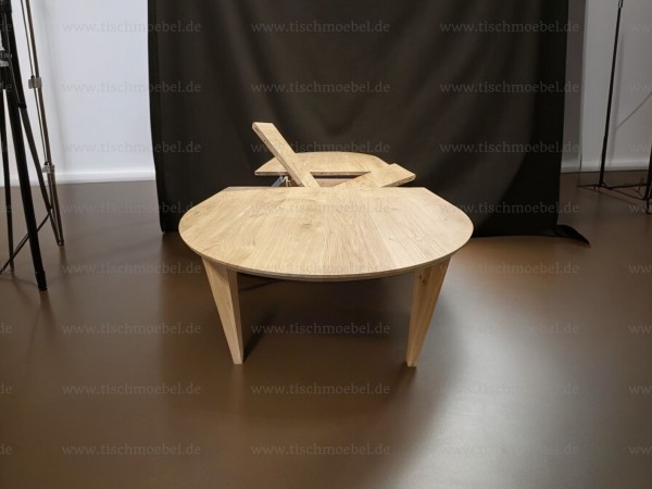Eiche Ausziehtisch oval 220 x 100 cm