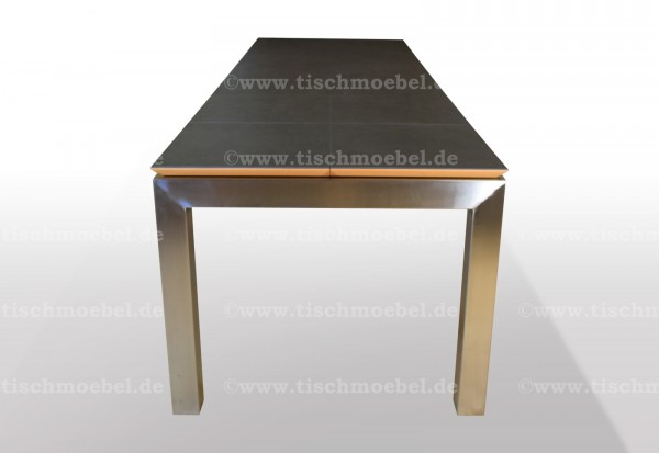 Esstisch keramik ausziehbar edelstahl