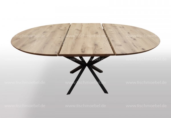 Esszimmertische rund auf Kreuz Tischuntergestell 100cm