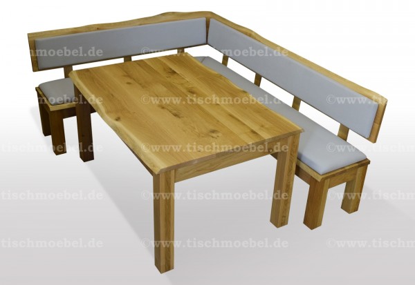 essecke wildeiche ausziehbar 150 x 200 mit baumkante