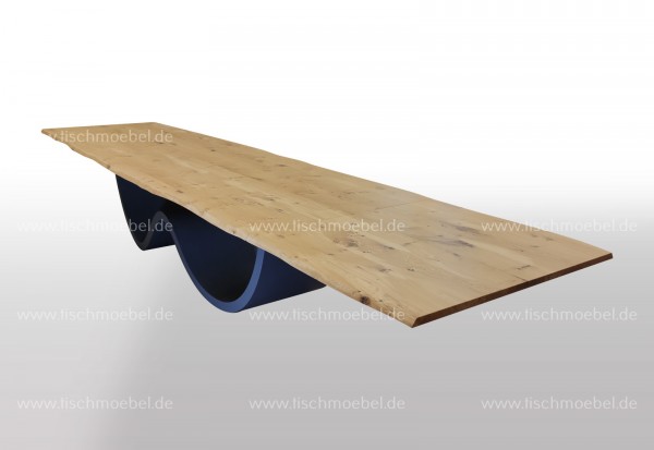 Tisch Wave Gestell ausziehbar Eiche 220x90cm