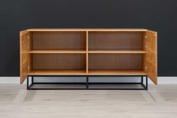 Sideboard Esche 160 x 80 x 50 cm - Loftstyle - modern