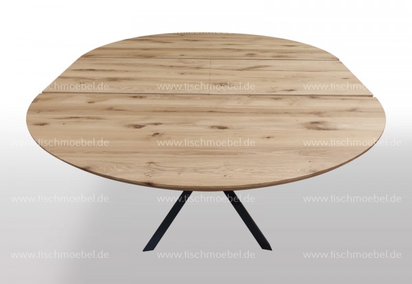 runder Tisch ausziehbar auf Spider II Gestell 100cm