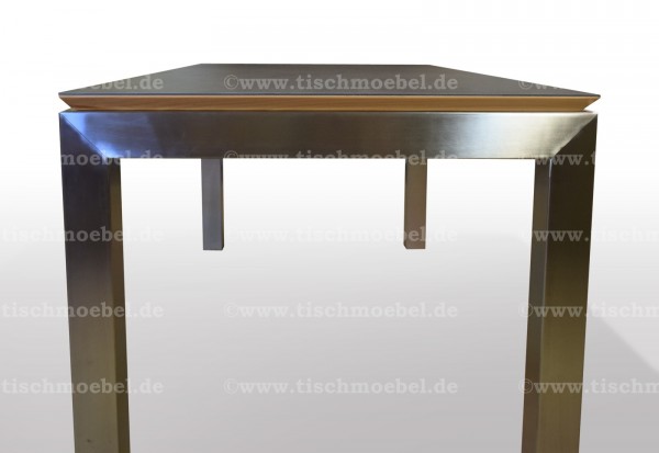 keramiktisch ausziehbar edelstahlprofil