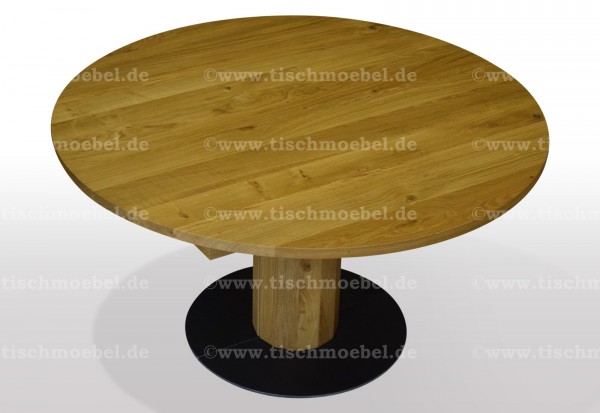 kuechentisch rund ausziehbar wildeiche massiv 110