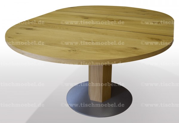 esstisch wildeiche rund massiv