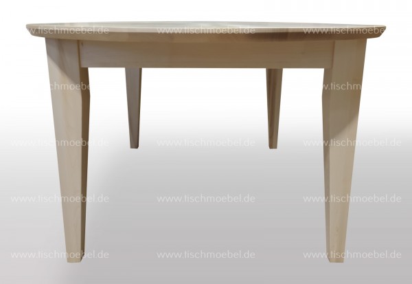 ovaler Tisch nach Maß Amberbaum massiv 210x90cm