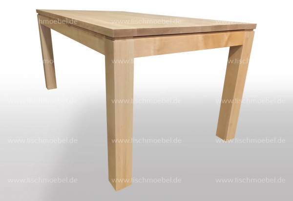 Breite 90cm - konfigurierbar - Massivholz Tisch ausziehbar Birke - Länge wählbar