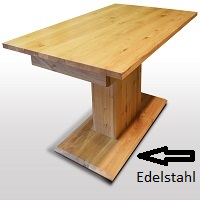 eine-Saule-auf-Edelstahl